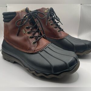 Men's Brown and Black Sperry Top Sider Duck Boots
